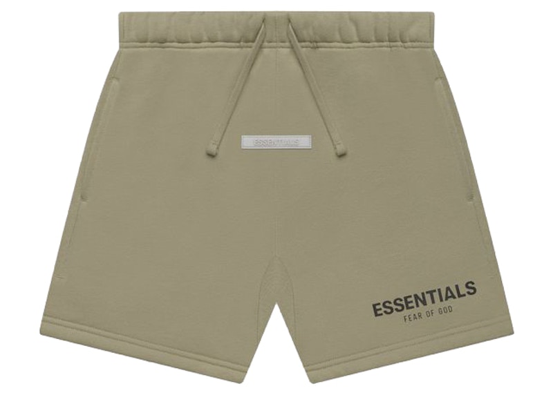 Pre-owned Fear Of God Essentials Kids Sweatshort In Pistachio In Green