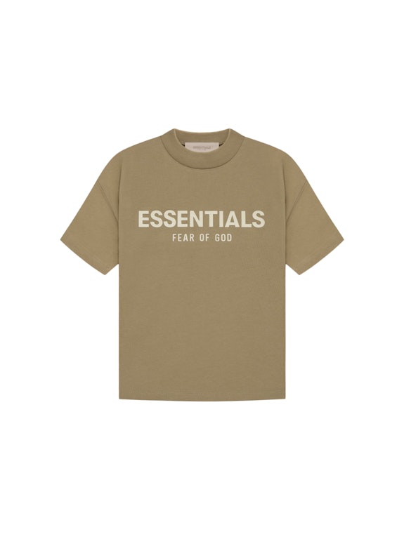 Pre-owned Fear Of God Essentials Kids T-shirt Oak