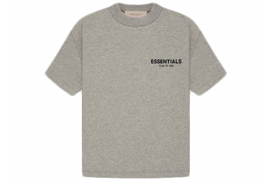 Pre-owned Fear Of God Essentials Kids T-shirt (ss22) Dark Oatmeal
