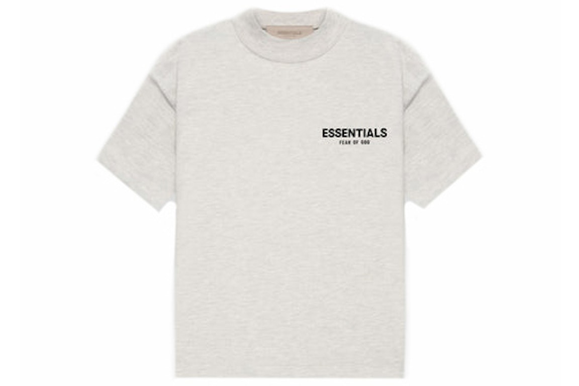 Pre-owned Fear Of God Essentials Kids T-shirt (ss22) Light Oatmeal