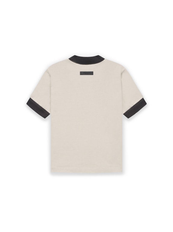 Pre-owned Fear Of God Essentials Kids V-neck T-shirt Wheat