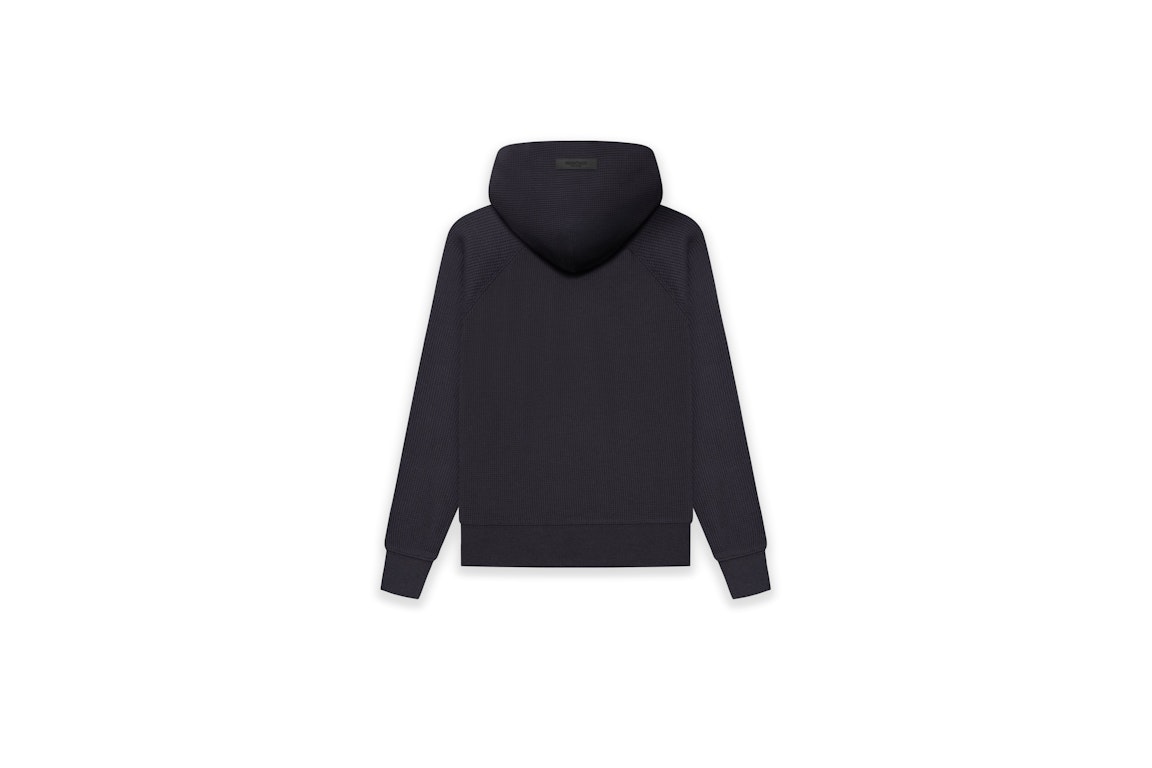 Pre-owned Fear Of God Essentials Kids Waffle Henley Hoodie Iron
