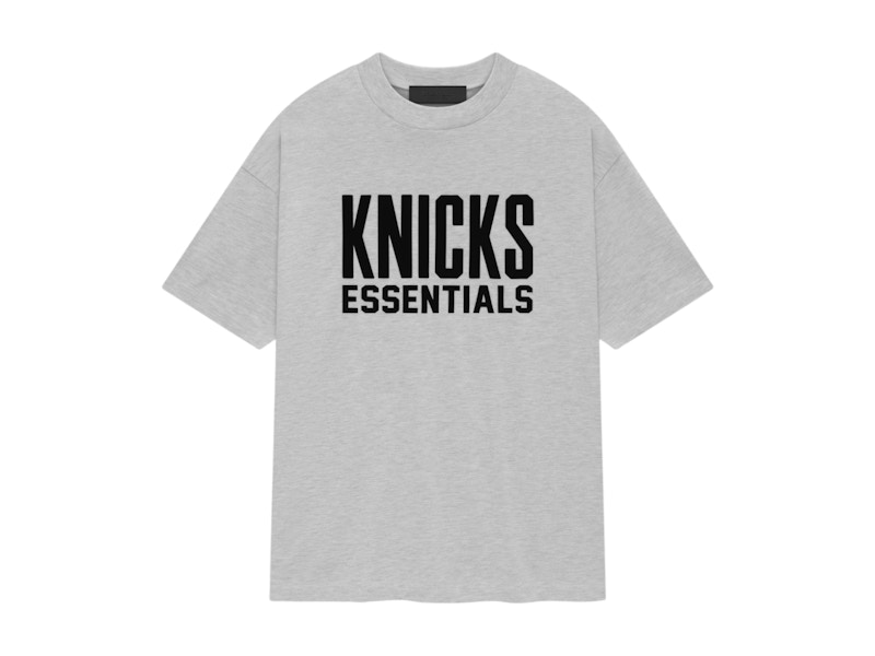 Fear of God Essentials Knicks Tee Light Heather Men's - FW24