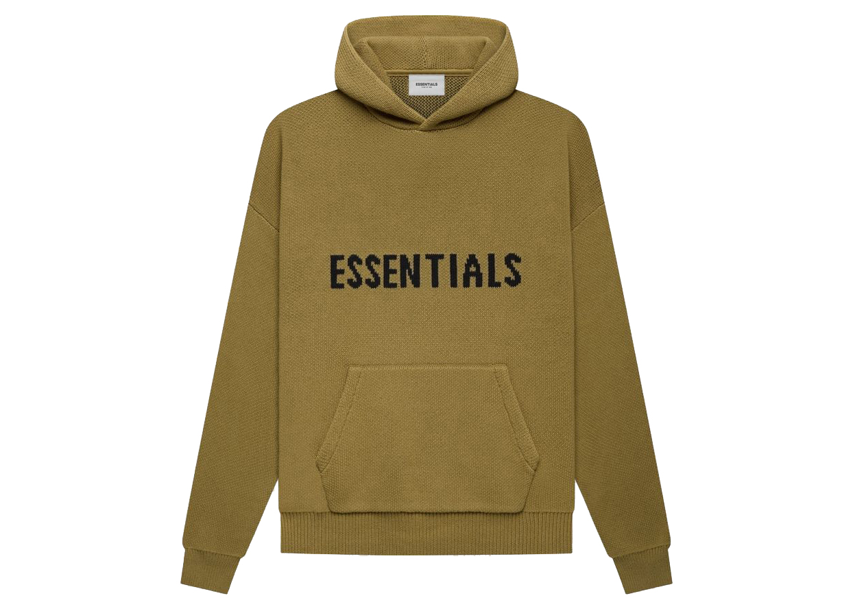 Fear of god essentials online core pullover hoodie ta