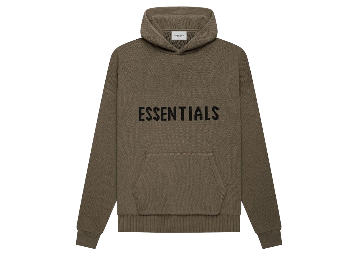 Fear of God Essentials Knit Pullover Hoodie Harvest Men's - FW21 - US