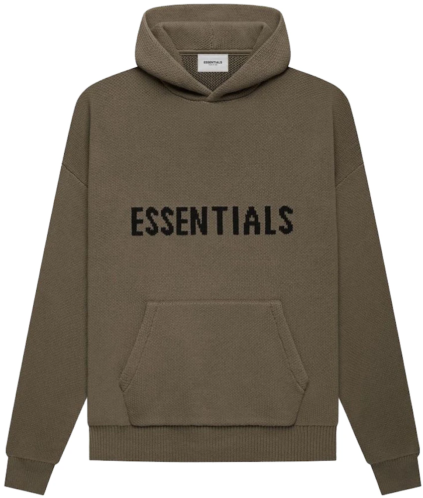 Fear of God Essentials Knit Pullover Hoodie Harvest Men's - FW21 - US