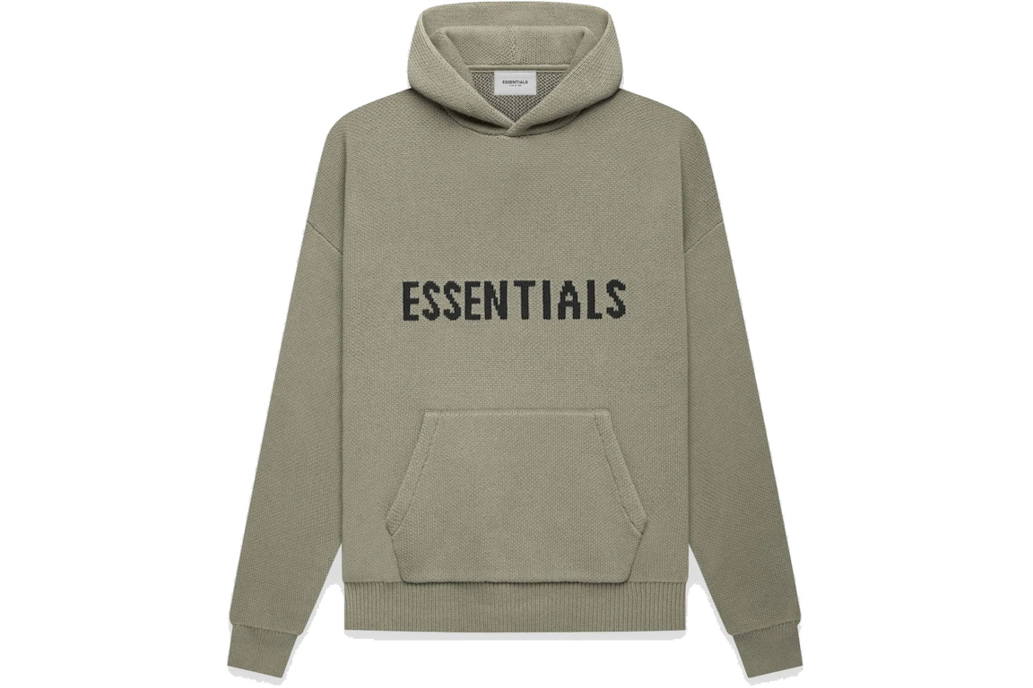 Fear of God Essentials Knit Pullover Hoodie Pistachio