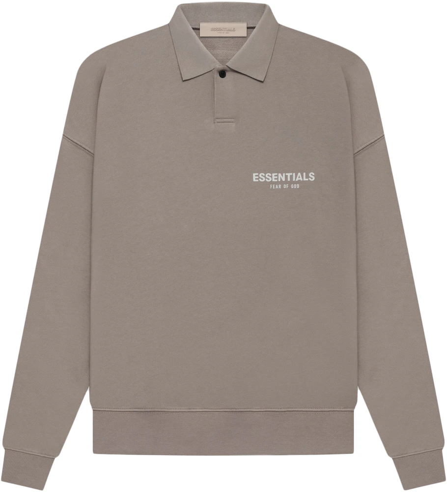 Fear of God Essentials L/S Polo Desert Taupe Homme - SS22 - FR