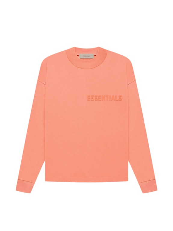 Pre-owned Fear Of God Essentials L/s T-shirt Coral