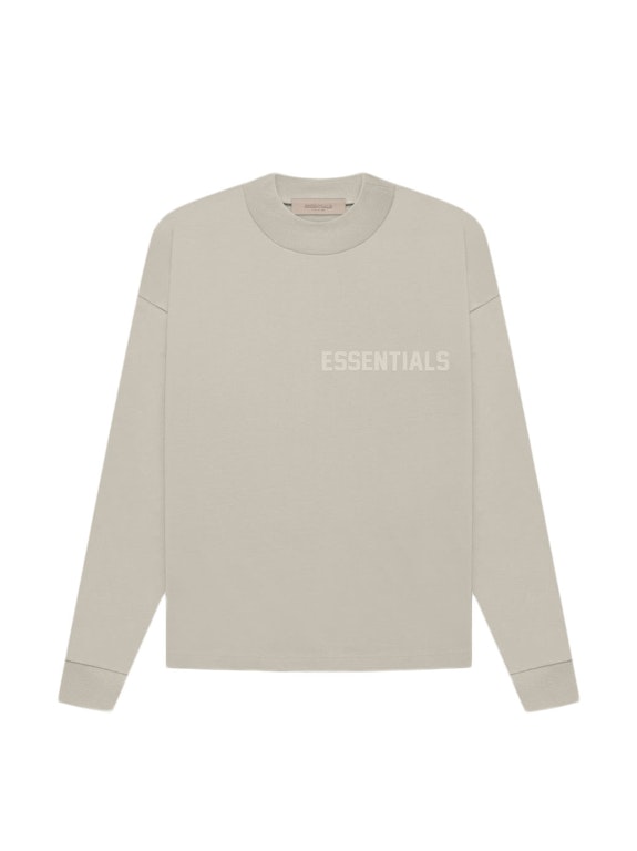 Pre-owned Fear Of God Essentials L/s T-shirt Smoke