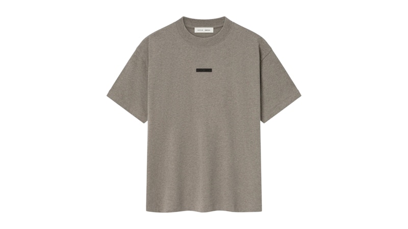 Pre-owned Fear Of God Men's  Essentials Lightweight Essential Tee Shirt In Homestead Heather In Purple
