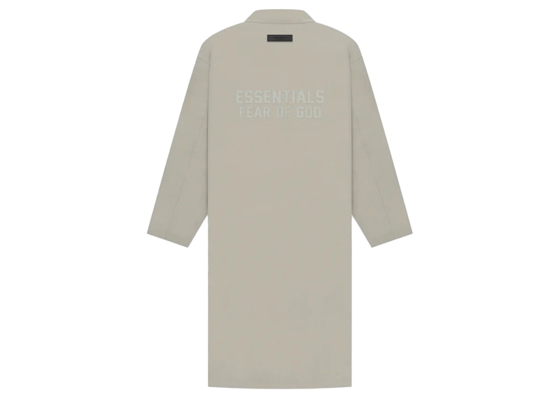 Fear of God Essentials Long Coat Off Black Men's - FW22 - US