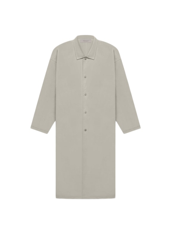 Pre-owned Fear Of God Essentials Long Coat Smoke
