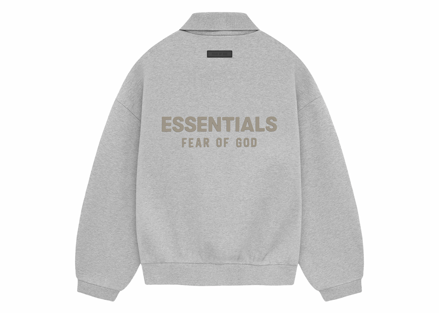 Fear of God Essentials Longsleeve Polo Light Heather Grey Men's