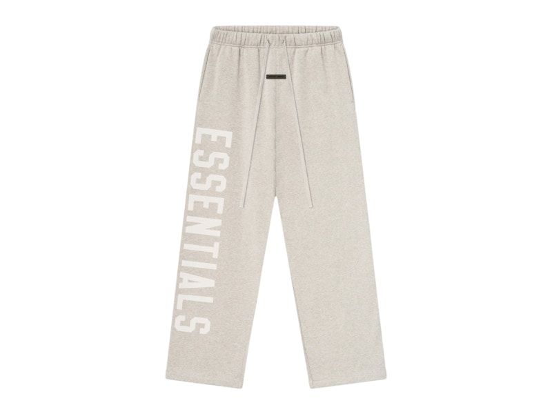 Pre-owned Fear Of God Men's  Essentials Lounge Fleece Sweatpant In Heather Stone In Gray