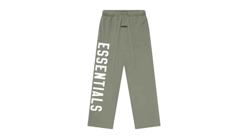 Pre-owned Fear Of God Men's  Essentials Lounge Fleece Sweatpant In Moss In Green