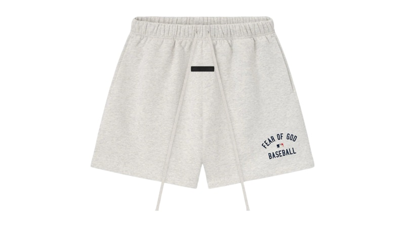 Pre-owned Fear Of God Men's  Essentials Mlb Classic Sweatshort In Heather Oatmeal In Brown
