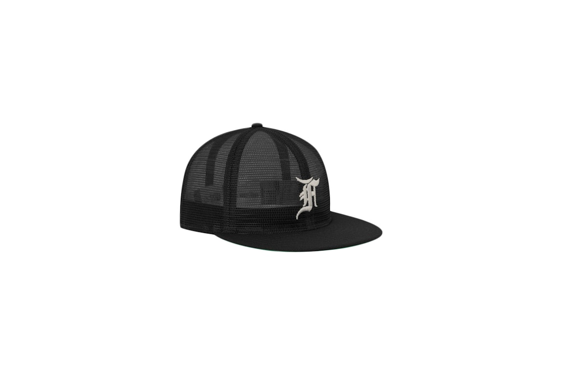 Pre-owned Fear Of God Essentials Mesh F 59fifty Hat Black