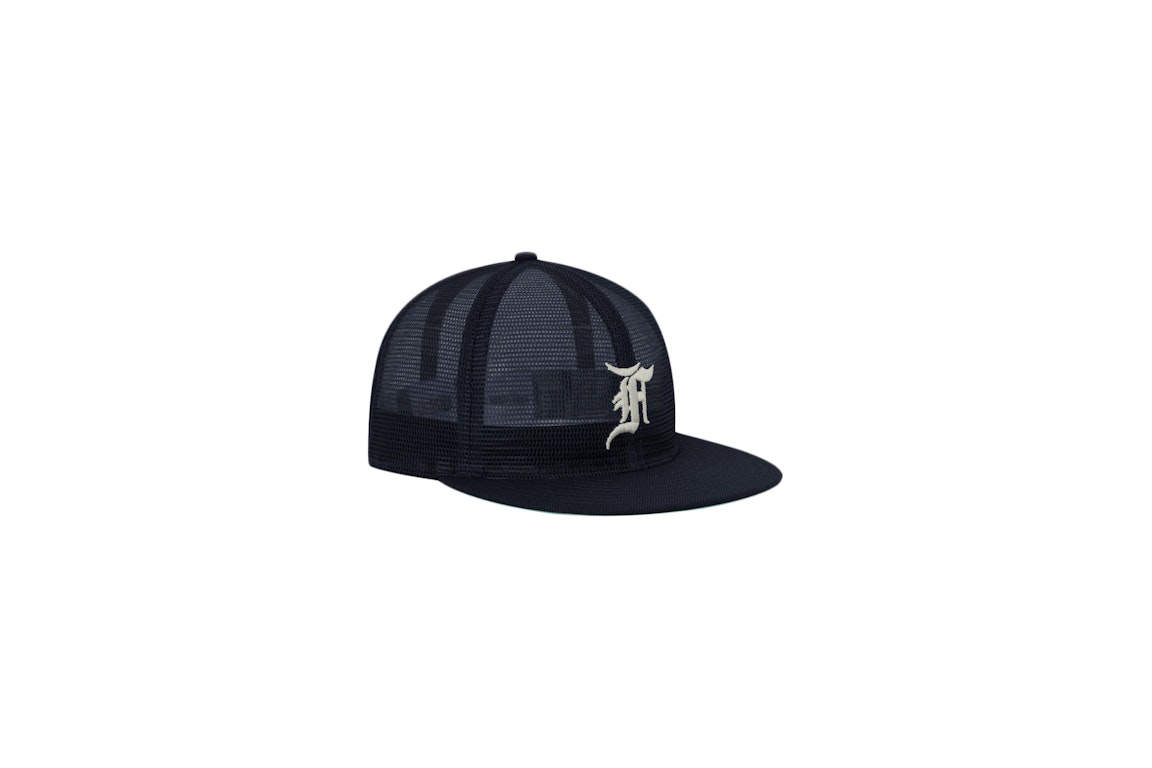 Pre-owned Fear Of God Essentials Mesh F 59fifty Hat Navy