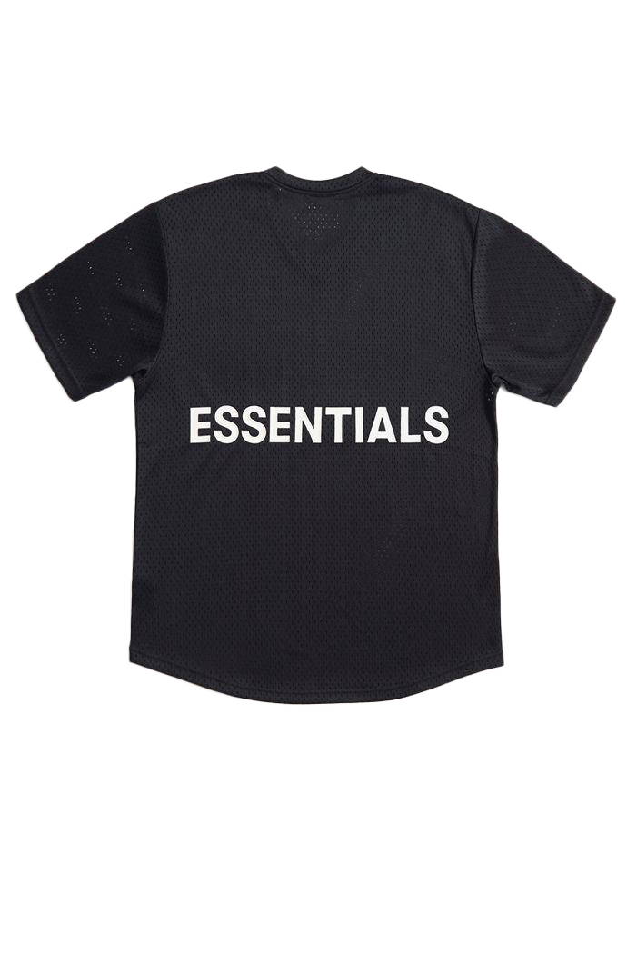 Fear of God Essentials Mesh T-shirt Black - FW18 - US