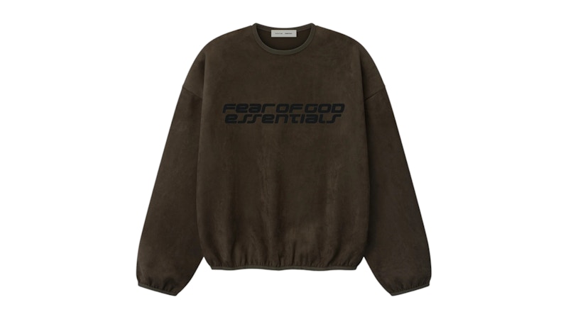 Fear of God Essentials Modern Crewneck Sweatshirt Brown Men's