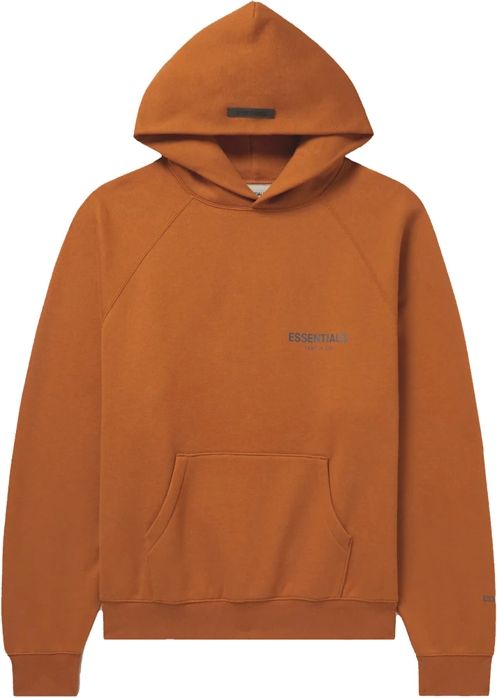 Essentials Fear of God Exclusive Brown Logo Hoodie size XL