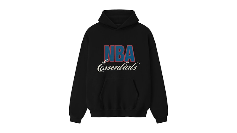 Fear of God Essentials NBA 90s Hoodie Black Men's - SS26 - US