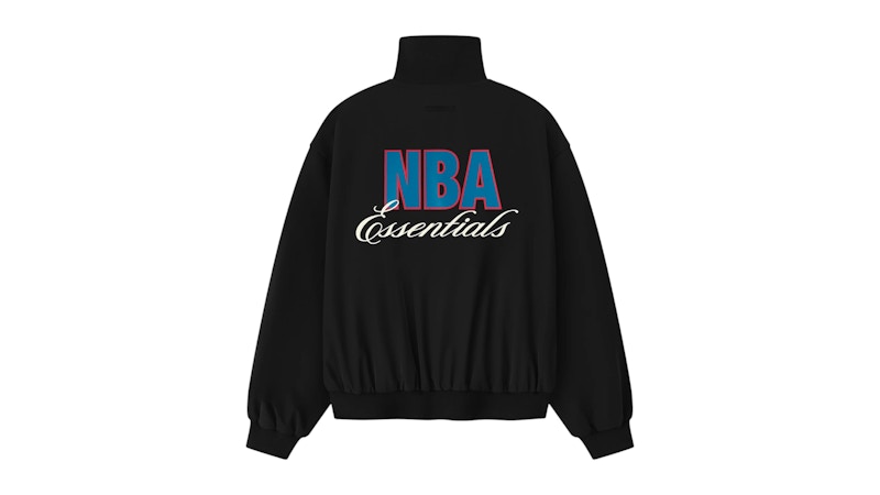Fear of God Essentials NBA Half Zip Track Jacket (FW25) Black