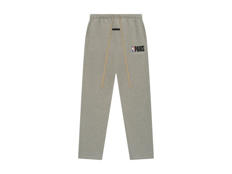 Pre-owned Fear Of God Essentials Nba Paris Relaxed Sweatpants In Warm Heather