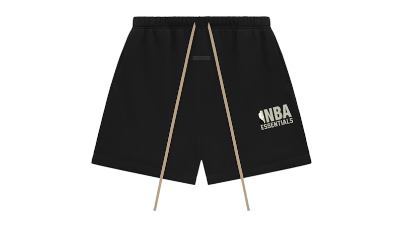Pre-owned Fear Of God Men's  Essentials Nba Sweatshorts (ss25) In Black