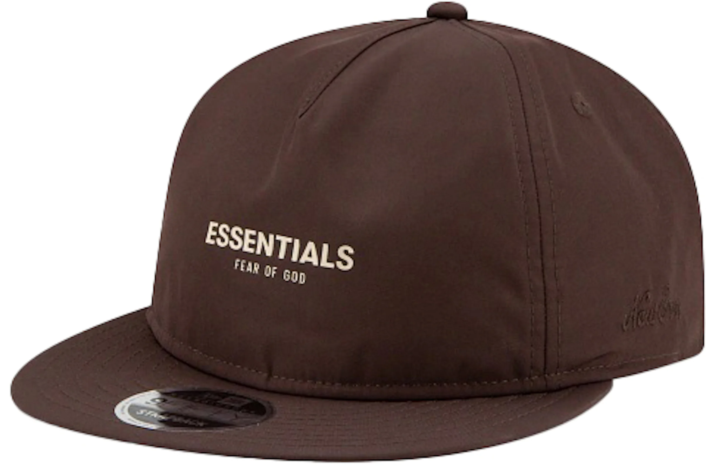Fear of God Essentials New Era Retro Crown 9Fifty A-Frame Hat Walnut ...
