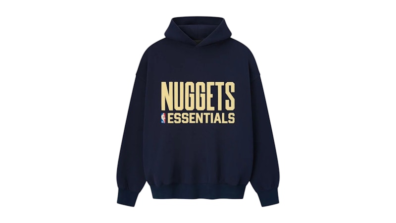 FEAR OF GOD Pre-owned Men's Essentials Nuggets Sport Hoodie In Midnigth Navy Blue