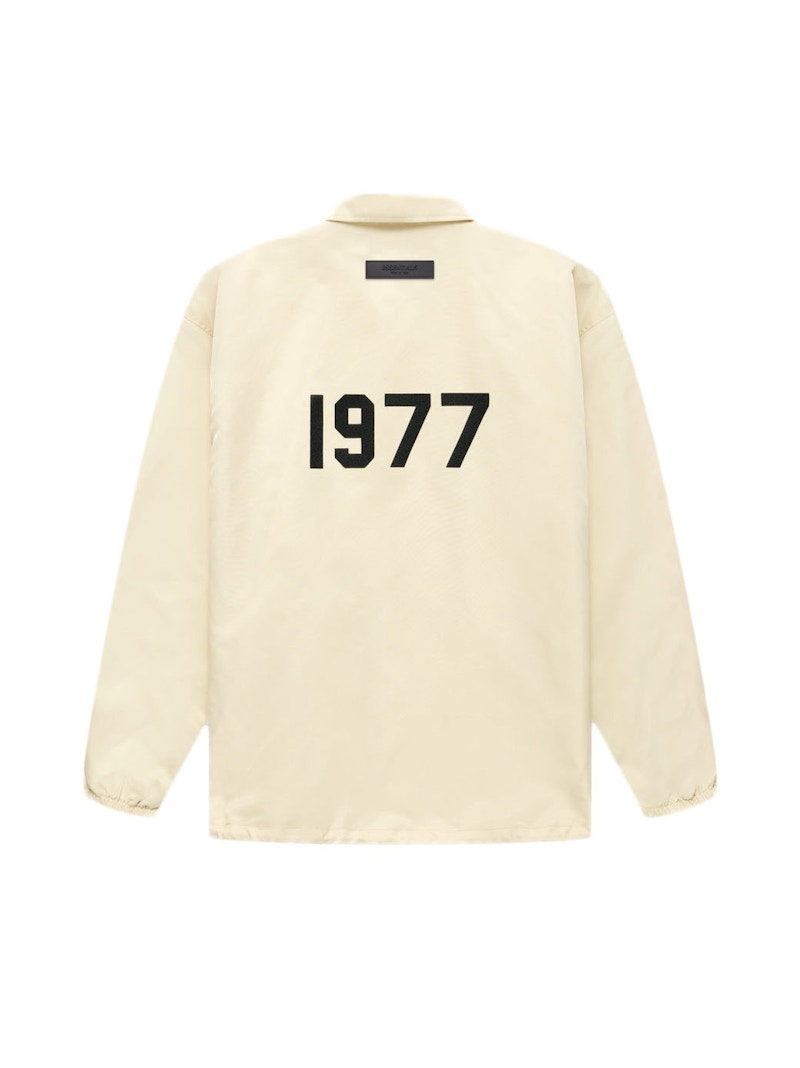 Fear of God Essentials Nylon Coaches Jacket Egg Shell Men's - FW22 