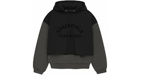 Fear of God Essentials Nylon Fleece Hooded Sweater Ink/Jet Black
