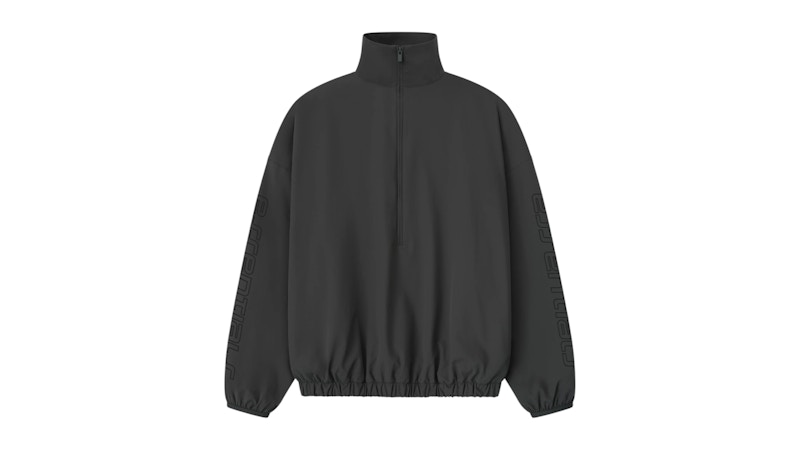 Nylon Half Zip Track Jacket 'Iron Grey'