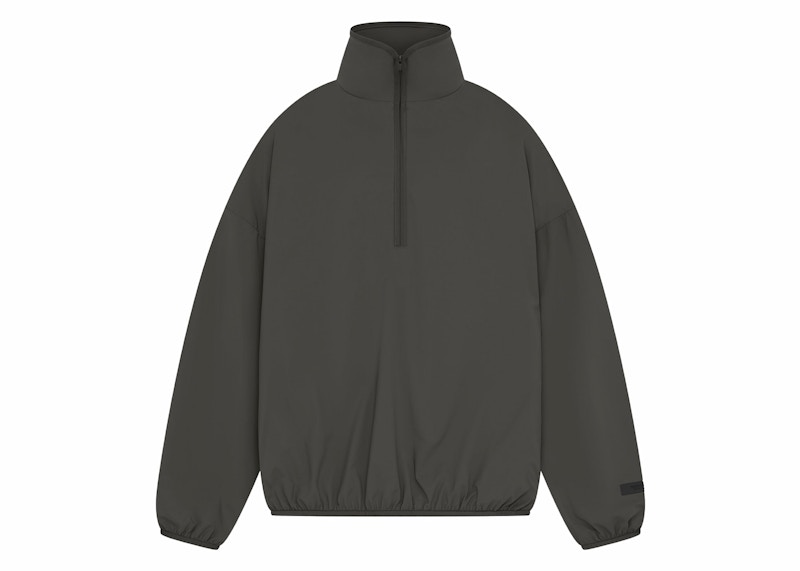 スウェット・トレーナー FEAR OF GOD ESSENTIALS SPORTY NYLON HALF ZIP Fear of God Essentials Textured Nylon Half Zip Pullover in