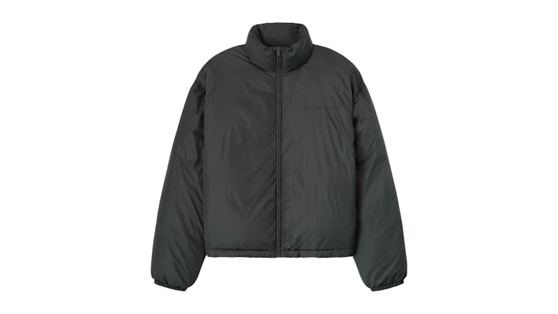 Fear of God Essentials Nylon Puffer Jacket Iron Grey Men's - FW25 - US