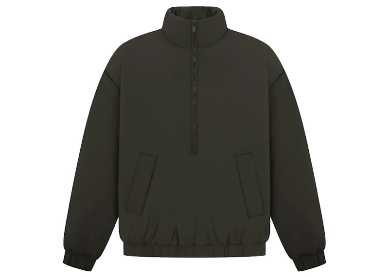 Quarter zip puffer jacket hot sale