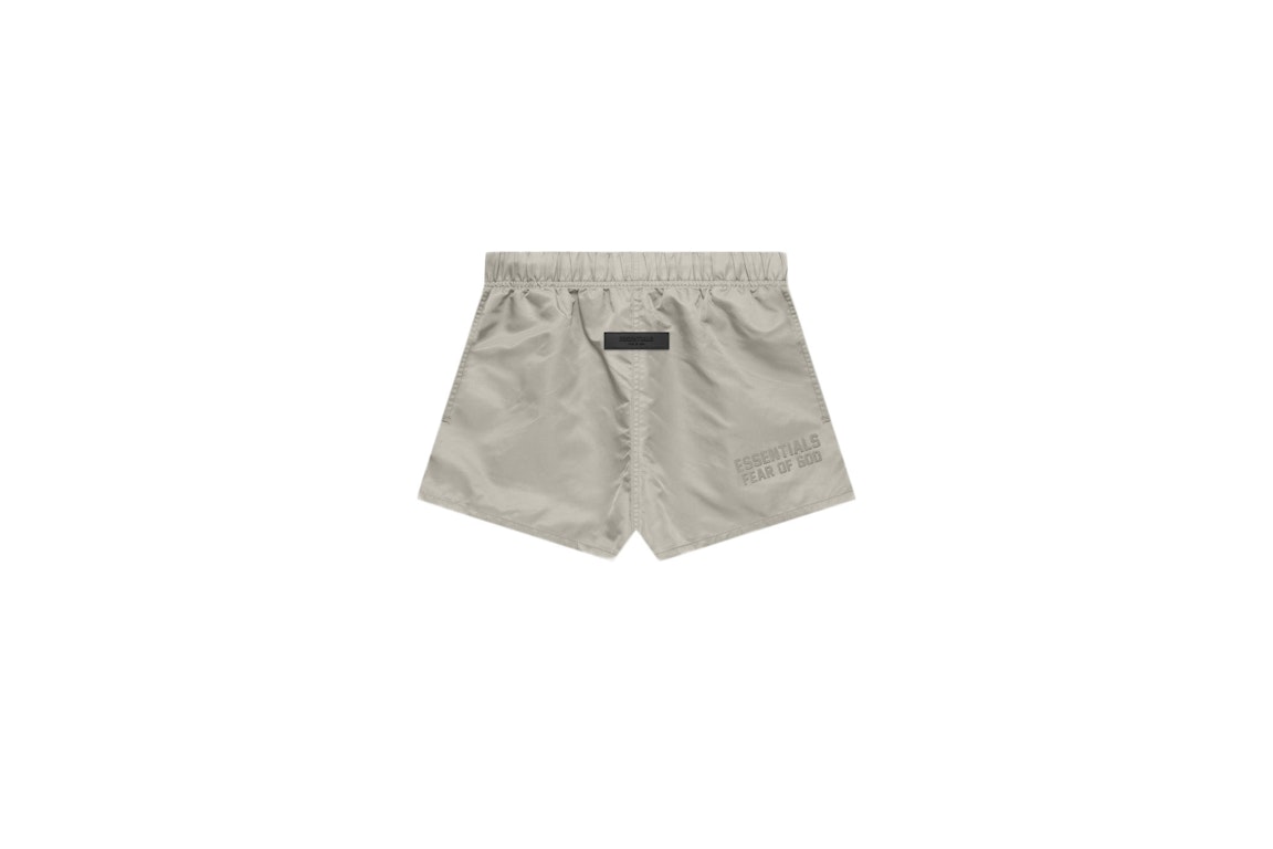 Pre-owned Fear Of God Essentials Nylon Running Shorts Smoke