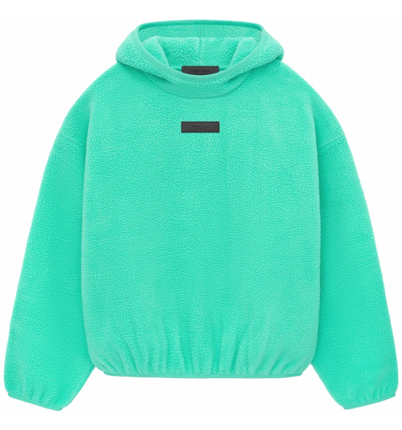 Fear of God Essentials Polar Fleece Hoodie Mint Leaf Men's FW23 US