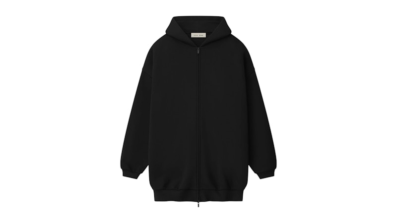Fear of God Essentials Property Lounge Long Zip Hoodie Black Men's