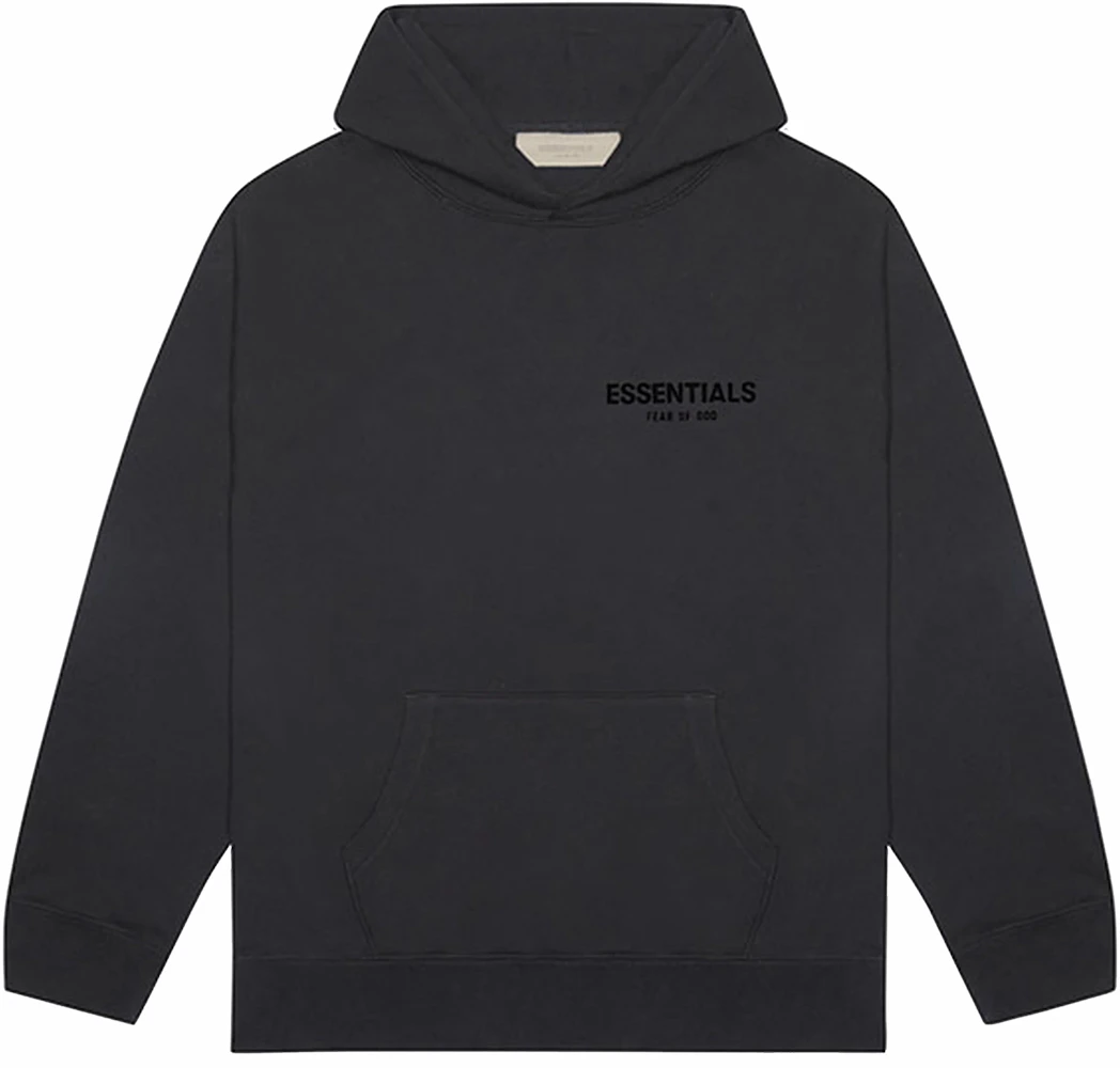 Fear of God Essentials Pullover Hoodie (FW22) Stretch Limo/Black - FW22 ...