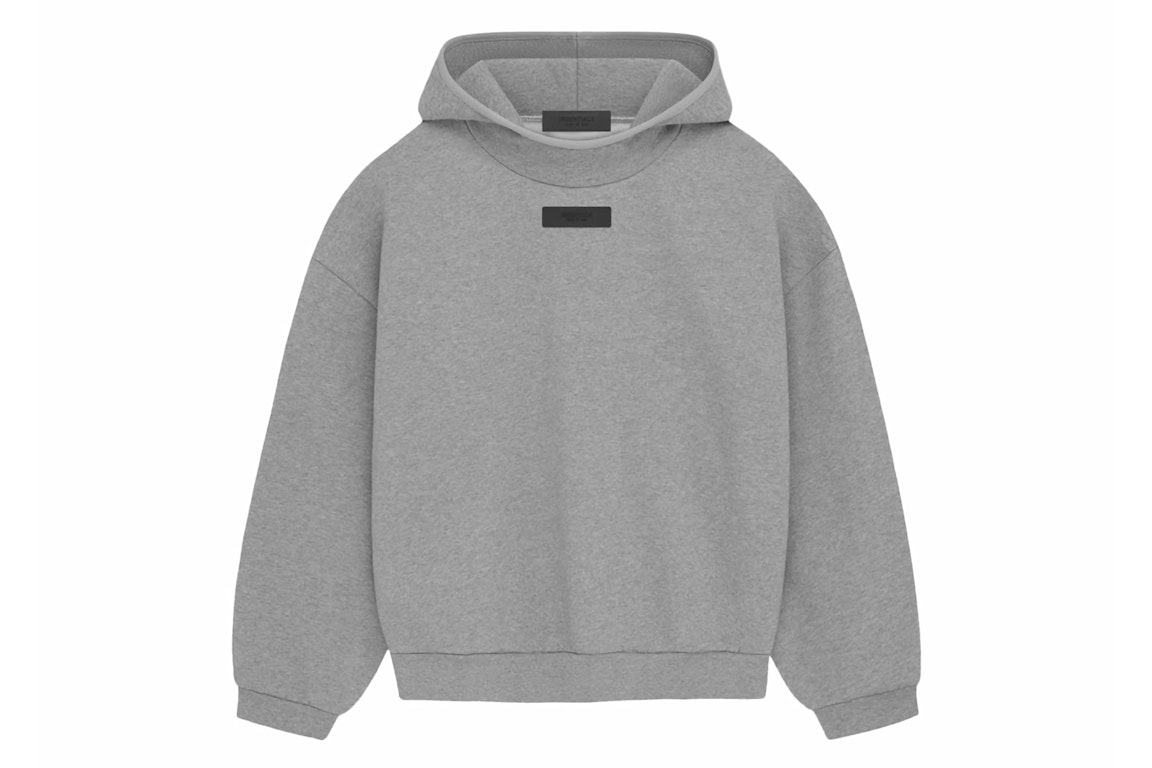 Pre-owned Fear Of God Essentials Pullover Hoodie (fw23) Dark Heather Oatmeal