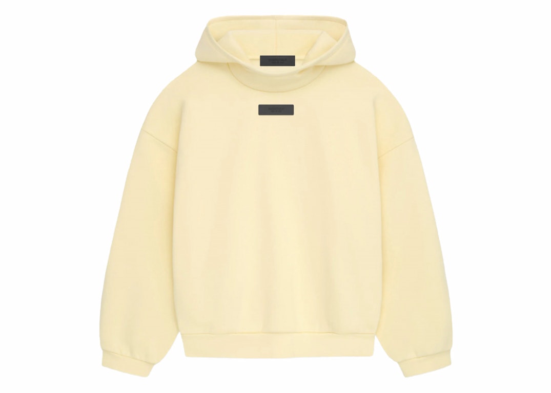 Pre-owned Fear Of God Essentials Pullover Hoodie Garden Yellow