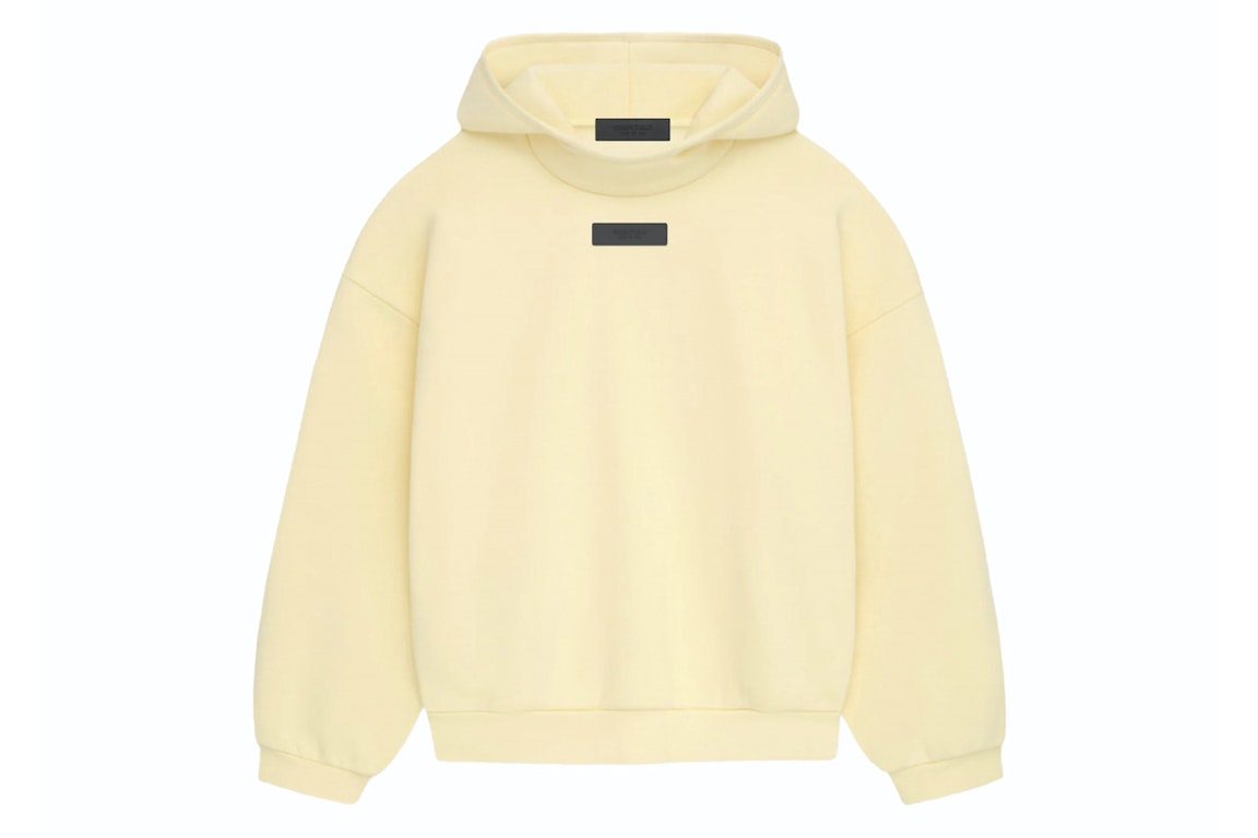 Pre-owned Fear Of God Essentials Pullover Hoodie Garden Yellow