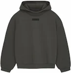 Fear of God Essentials 3D Silicon Applique Full Zip Up Hoodie Gray  Flannel/Charcoal
