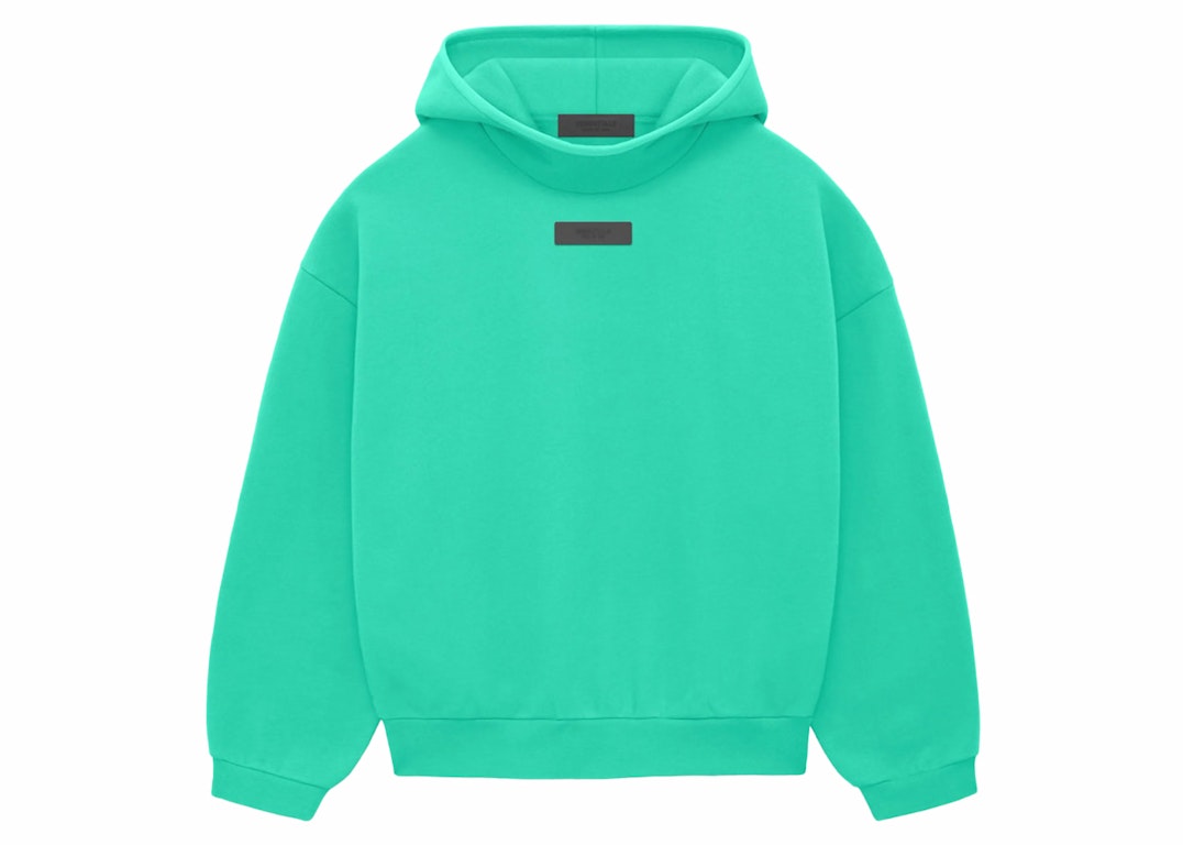 Pre-owned Fear Of God Essentials Pullover Hoodie Mint Leaf
