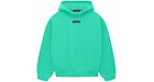 Felpa con cappuccio Fear of God Essentials verde menta