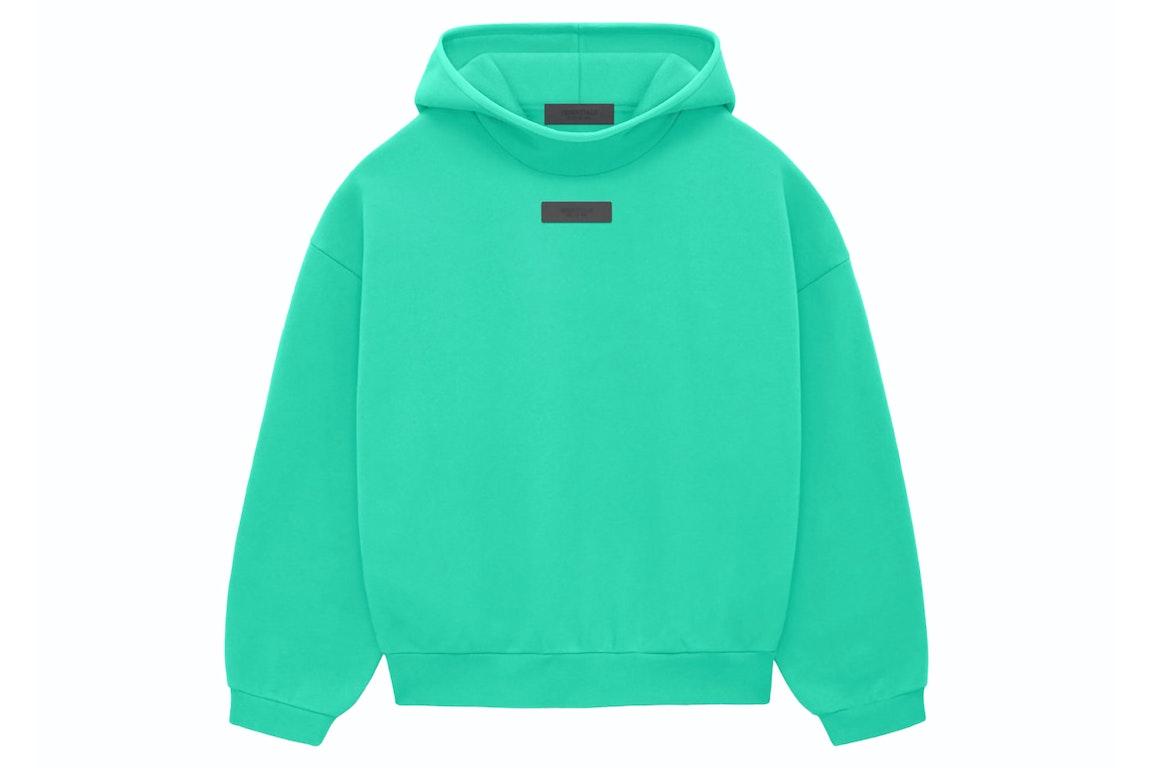 Pre-owned Fear Of God Essentials Pullover Hoodie Mint Leaf