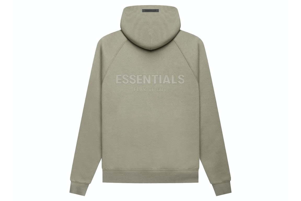 Pre-owned Fear Of God Essentials Pullover Hoodie Pistachio